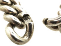 Wide Silver Curb Bracelet