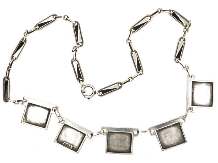 Theodor Fahrner Silver & Enamel Art Deco Necklace
