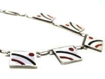 Theodor Fahrner Silver & Enamel Art Deco Necklace