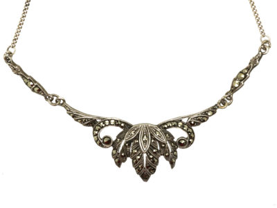 Art Deco Silver & Marcasite Necklace
