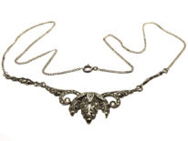 Art Deco Silver & Marcasite Necklace