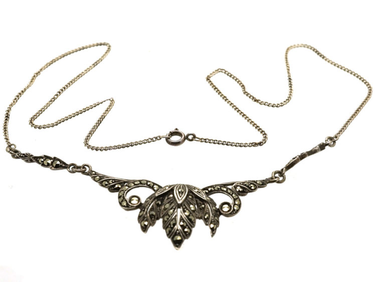 Art Deco Silver & Marcasite Necklace