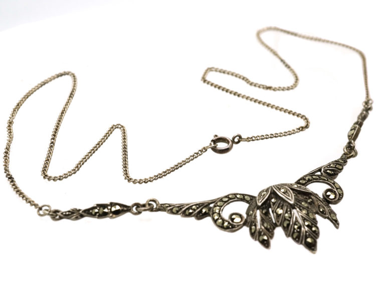 Art Deco Silver & Marcasite Necklace