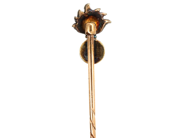 Grenadier Guards Rose Diamond & Natural Split Pearl Tie Pin