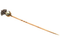 Grenadier Guards Rose Diamond & Natural Split Pearl Tie Pin
