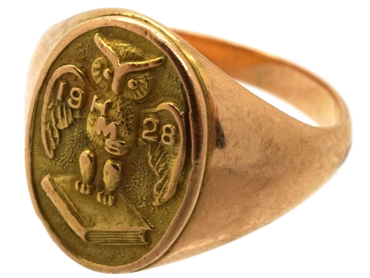 14ct Gold Wise Owl Ring