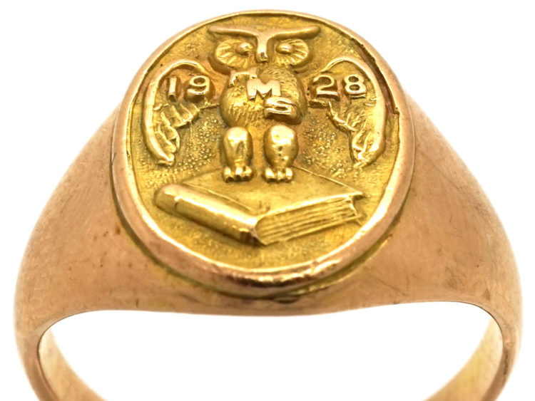 14ct Gold Wise Owl Ring
