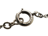 Art Deco Silver & Square Paste Necklace