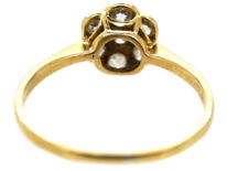 Edwardian 18ct Gold, Platinum, Diamond Daisy Cluster Ring