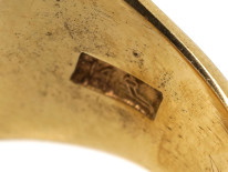 14ct Gold Signet Ring By Tiffany With Crest Intaglio