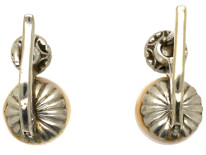 18ct White Gold, Pearl & Diamond Earrings