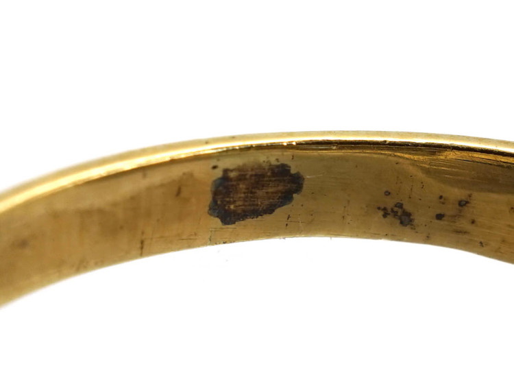 Victorian 18ct Gold Oval Diamond Cluster Ring