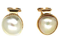 18ct Gold Clip On Pearl Earrings