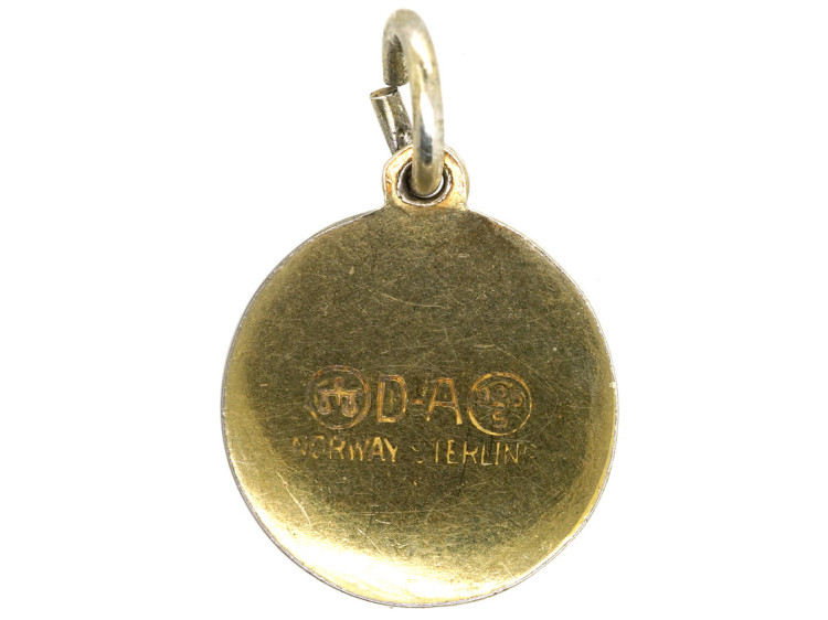 Scorpio Silver & Enamel Charm by David Andersen