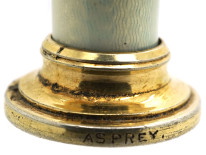 Edwardian Silver & White Enamel Pug Seal by Asprey