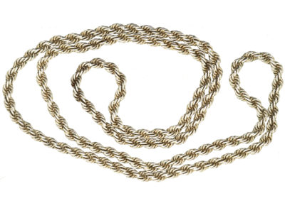 Long Silver Prince of Wales Twist Chain