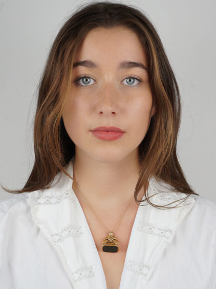 Georgian 18ct Gold Seal with Bloodstone Crest Intaglio with Lion Rampant