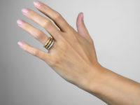 Three Three Colour Gold & Diamond Set Rings