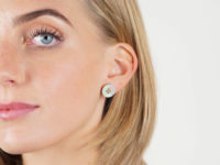 15ct Gold Opal Button Earrings