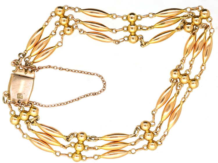 Edwardian 15ct Gold Bracelet