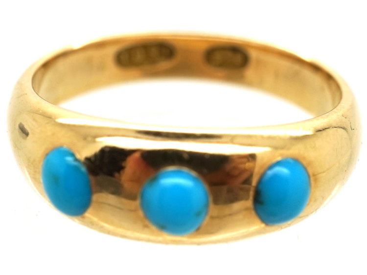 Victorian 15ct Gold & Turquoise Ring