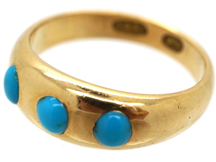 Victorian 15ct Gold & Turquoise Ring