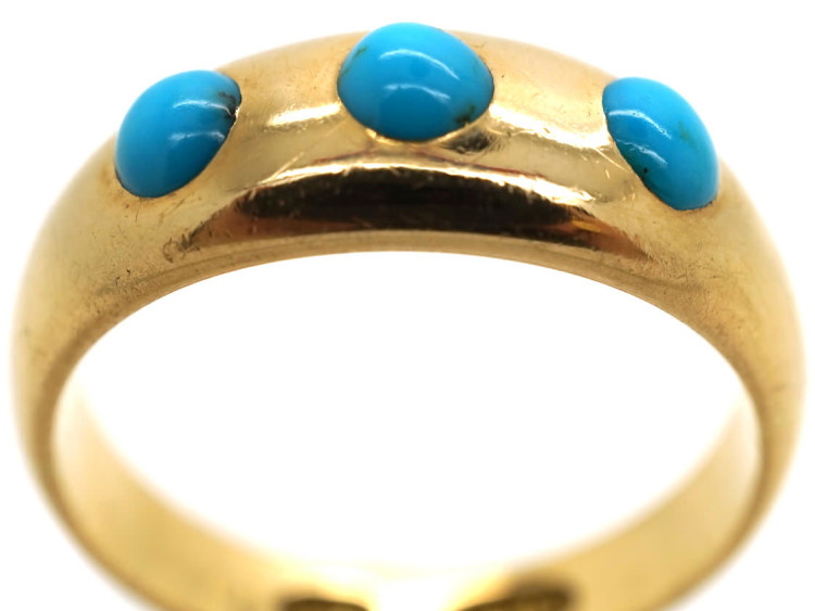 Victorian 15ct Gold & Turquoise Ring