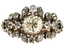 Georgian Diamond Cluster Ring