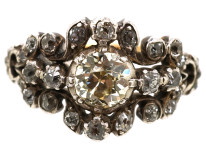 Georgian Diamond Cluster Ring