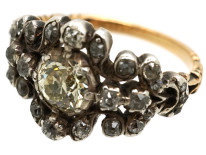 Georgian Diamond Cluster Ring