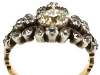 Georgian Diamond Cluster Ring
