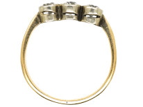 Art Deco 18ct Gold & Platinum Three Stone Diamond Ring