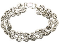 Silver Double Row Bracelet
