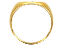 Victorian 18ct Gold Signet Ring With Crest Intaglio