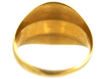 Victorian 18ct Gold Signet Ring With Crest Intaglio
