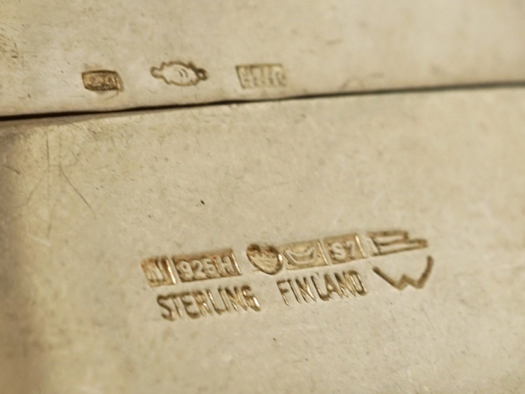 Wide Silver Bracelet by Bjorn Weckstrom for Lapponia