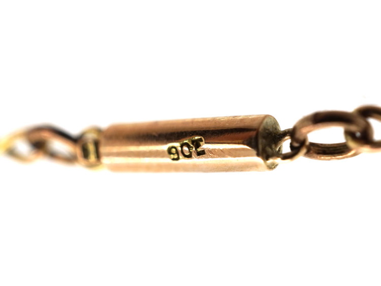Edwardian 9ct Gold Figure of Eight Link Chain