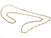 Edwardian 9ct Gold Figure of Eight Link Chain