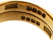Victorian 18ct Gold Double Snake Ring Set With Rubies & Diamonds