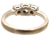 18ct White Gold Three Stone Diamond Ring