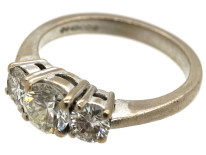 18ct White Gold Three Stone Diamond Ring