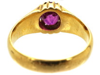 Victorian 18ct Gold & Pink Sapphire Ring