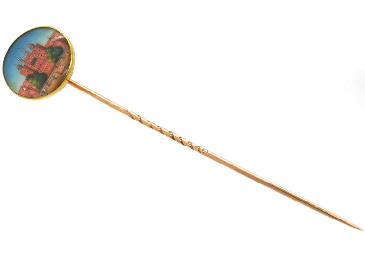 Victorian 18ct Gold Indian Miniature Tie Pin