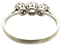 18ct White Gold & Platinum Three Stone Diamond Ring