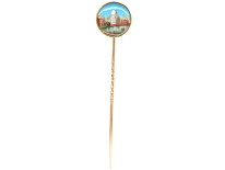 Victorian 18ct Gold Indian Miniature Tie Pin