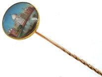 Victorian 18ct Gold Indian Miniature Tie Pin
