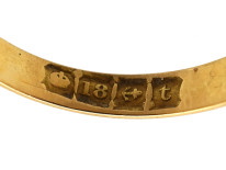 Victorian 18ct Gold, Three Stone Sapphire & Diamond Ring