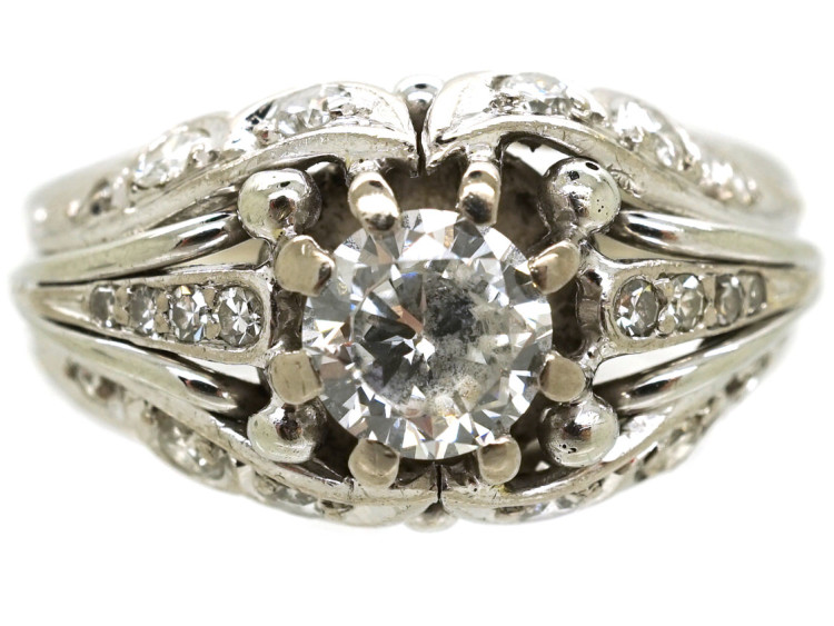 18ct White Gold & Diamond Ring