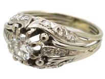 18ct White Gold & Diamond Ring