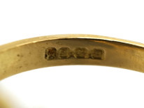 18ct Gold, Sapphire & Diamond Oval Cluster Ring